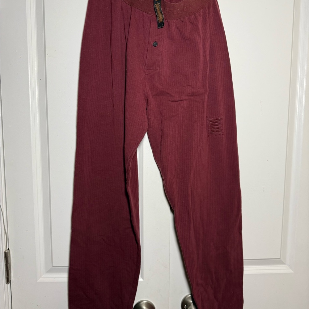 Savage X Fenty Men's Deep Maroon Sleep Set